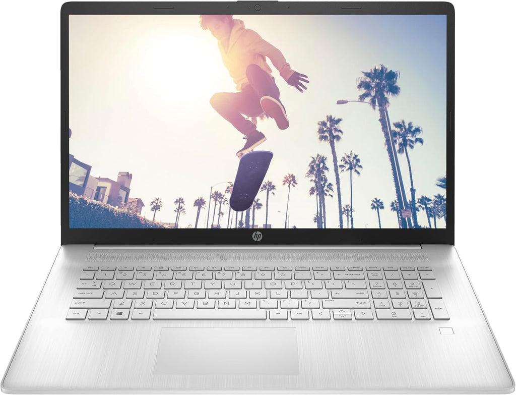 HP 17.3 Inch Laptop | Backlit Keyboard, Fingerprint Reader | Intel Core i5-1334U (10 Cores, up to 4.6GHz) | 64GB RAM, 4TB SSD, Windows 11 Home | WiFi 6 | Natural Silver | Iris Xe Graphics