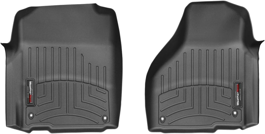 WeatherTech Custom Fit FloorLiners for Dodge Ram Truck 1500/1500 Classic - 1st Row (444651), Black