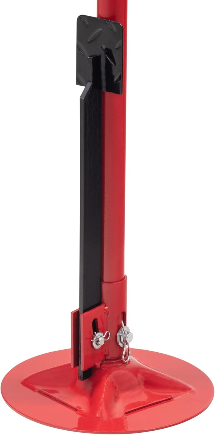 SUNEX TOOLS 6810A, Underhoist Support Stand with Foot Pedal, ¾ Ton Capacity, Large Base, Bearing Mounted Spin Handle, Height Adjustment Under Load, Lightweight, Supports Vehicle Components Only