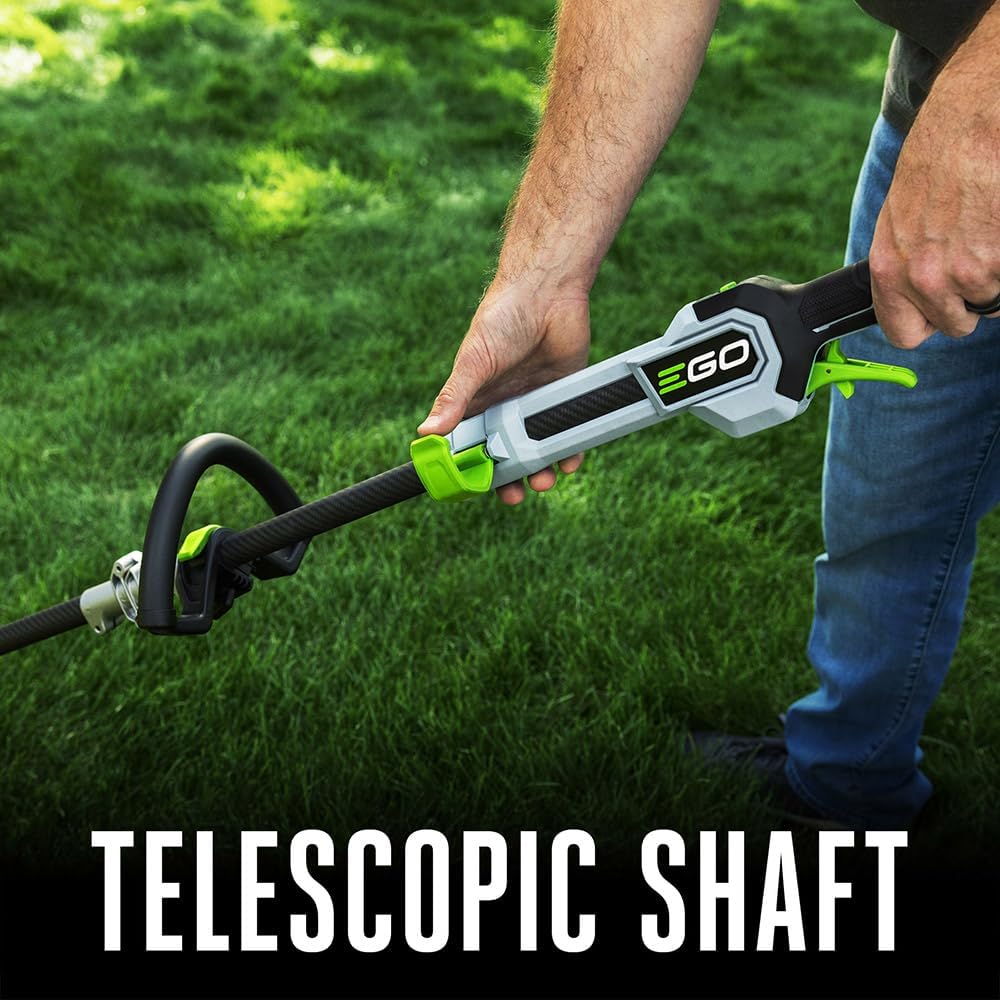 EGO Power+ String Trimmer, Battery Powered, 16' Trimmer for Weeds and Grass with POWERLOAD, Telescopic Carbon Fiber Shaft, Includes 56V 2.5Ah Battery and Charger - ST1611T