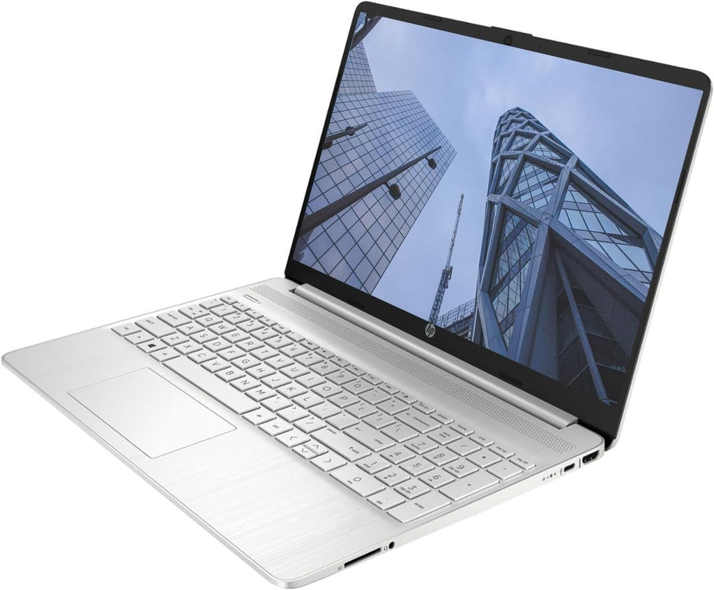 HP Essential 15 Laptop, 15.6' HD Screen, AMD Ryzen 3 5300U, 32GB RAM, 1TB SSD, Webcam, HDMI, Wi-Fi, Windows 11 Home, Silver