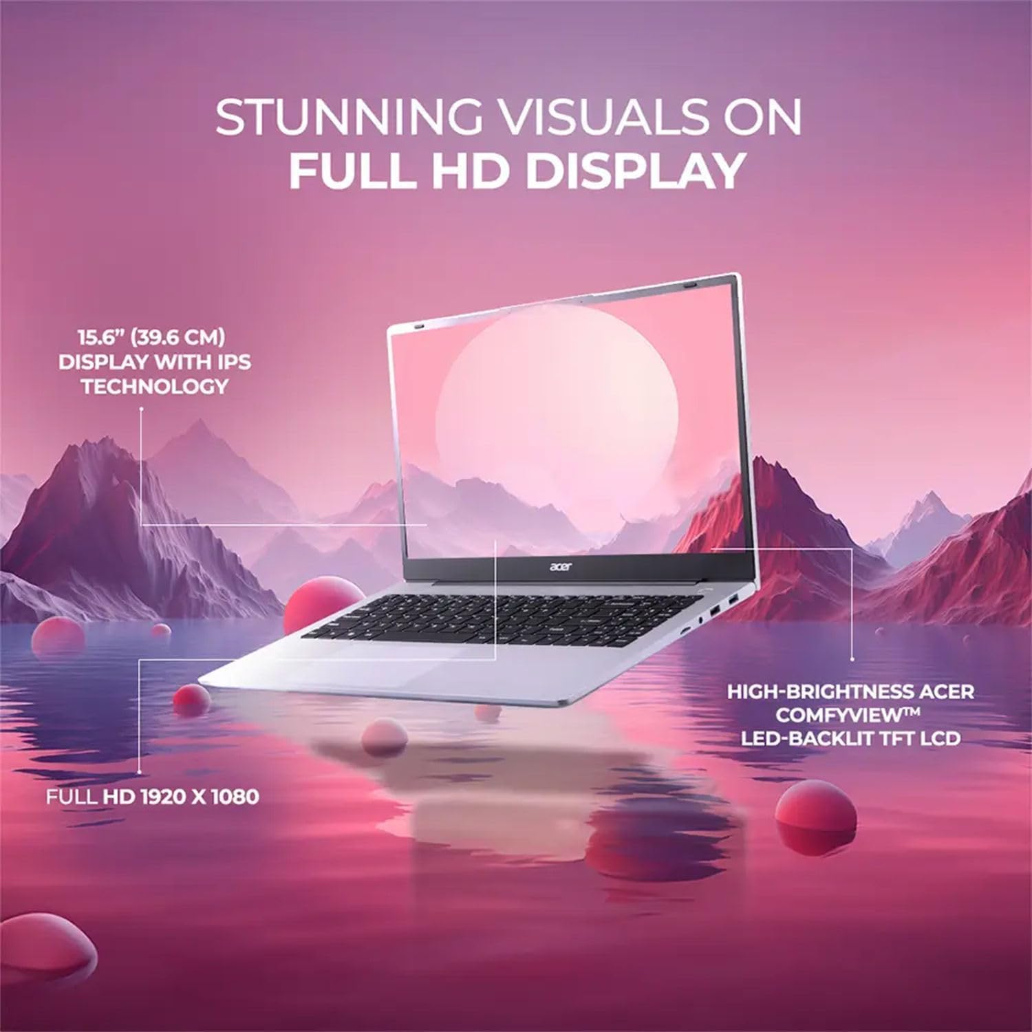 acer Aspire 3 Premium Laptop Computer Featuring Backlit Keyboard | AMD Ryzen 5 7430U CPU | 16GB RAM | 1TB SSD | 15.6' FHD Display | Webcam | Fast Wi-Fi 6 | Copilot AI Chat | Type-C | Windows 11 Pro