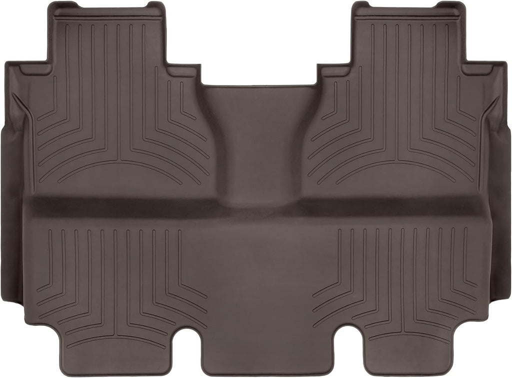 WeatherTech FloorLiner HP Custom Fit Floor Mats for Toyota Tundra 2nd Row (470938IM), Cocoa