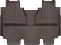 WeatherTech FloorLiner HP Custom Fit Floor Mats for Toyota Tundra 2nd Row (470938IM), Cocoa