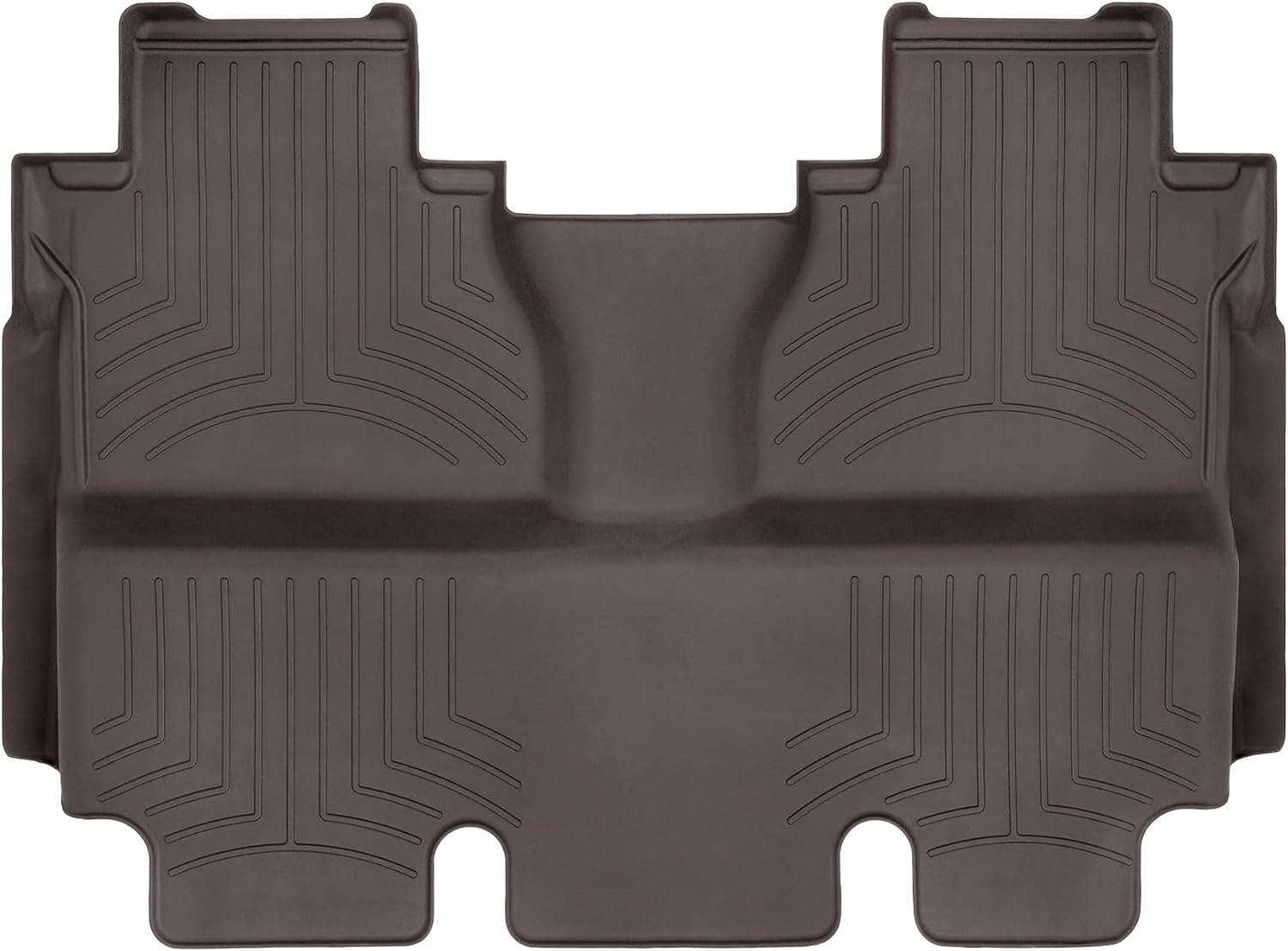 WeatherTech FloorLiner HP Custom Fit Floor Mats for Toyota Tundra 2nd Row (470938IM), Cocoa