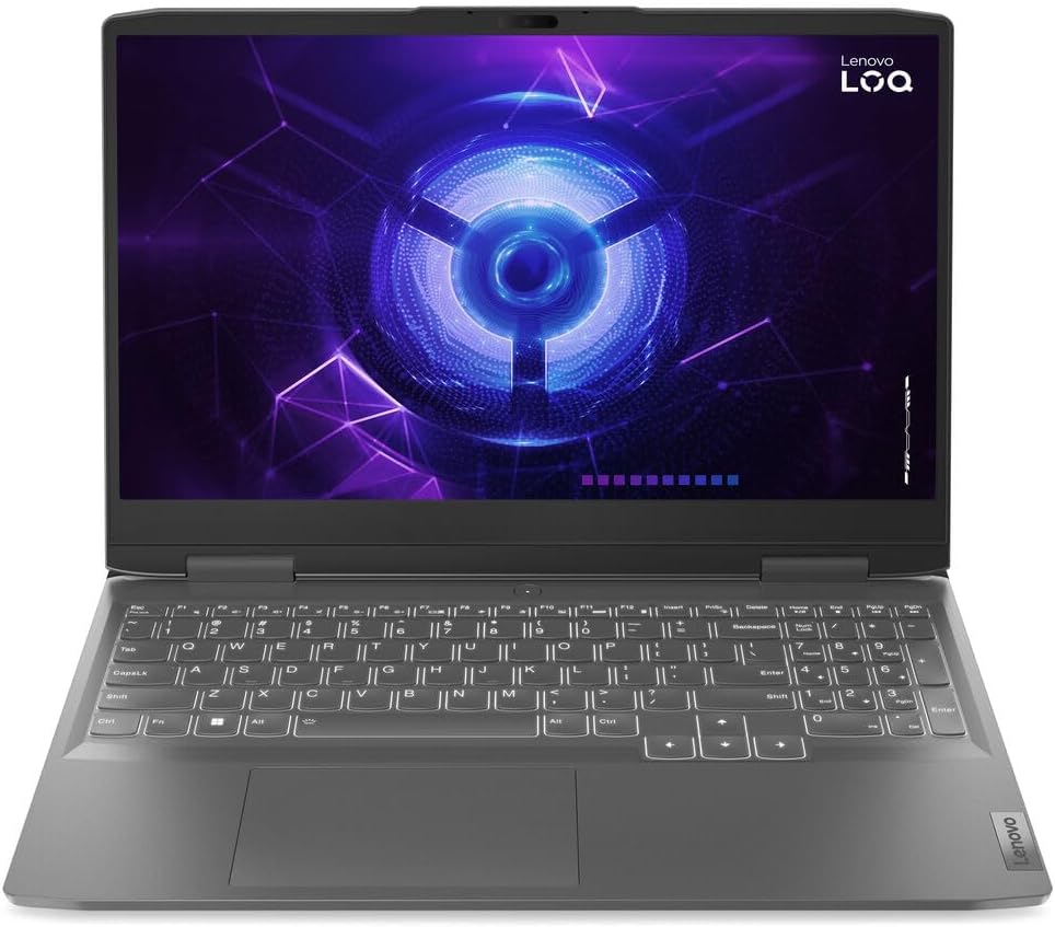 Lenovo LOQ Gaming Laptop 2025 15.6' FHD 1920 x 1080 IPS 144hz AMD Ryzen 7 7435HS NVIDIA GeForce RTX 4050 6GB GDDR6 48GB DDR5 2TB SSD Backlit Keyboard Wi-Fi 6 Bluetooth 5.2 Windows 10 Home Gray