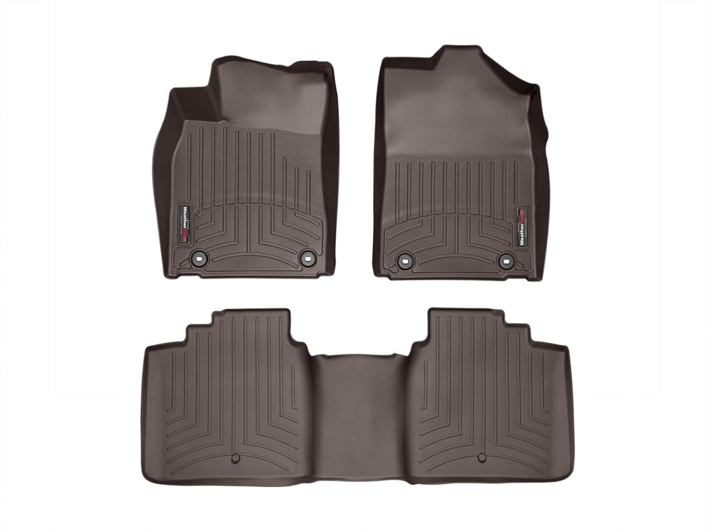 WeatherTech Custom Fit FloorLiners for Lexus ES - 1st & 2nd Row (47476-1-3), Cocoa