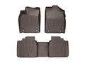 WeatherTech Custom Fit FloorLiners for Lexus ES - 1st & 2nd Row (47476-1-3), Cocoa