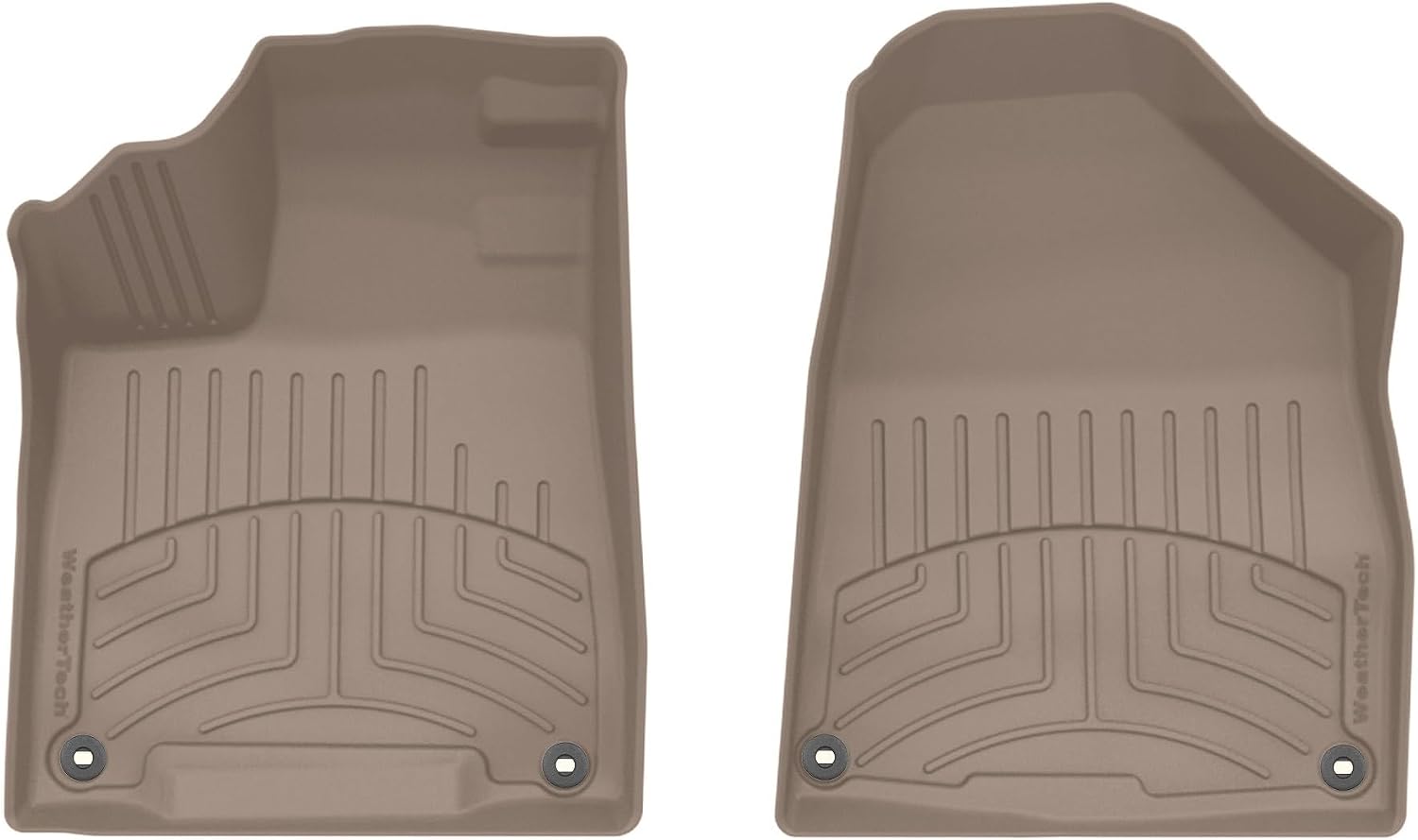 WeatherTech FloorLiner HP Custom Fit Floor Mats for Acura MDX - 1st Row (455761IM), Tan