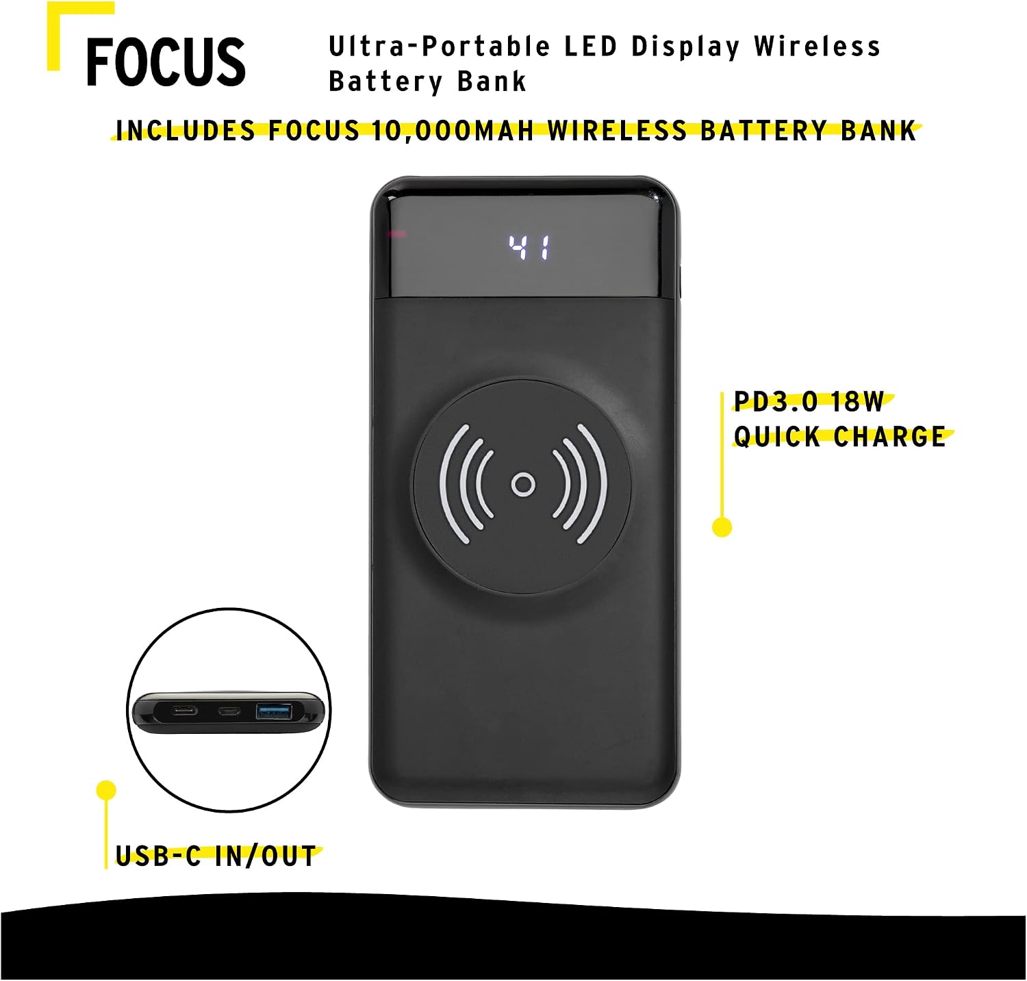 Sony WH-1000XM4 Wireless Bluetooth Noise Canceling Over-Ear Headphones (Black) Bundle with 10000mAh Ultra-Portable LED Display Wireless Quick Charge Battery Bank (2 Items)