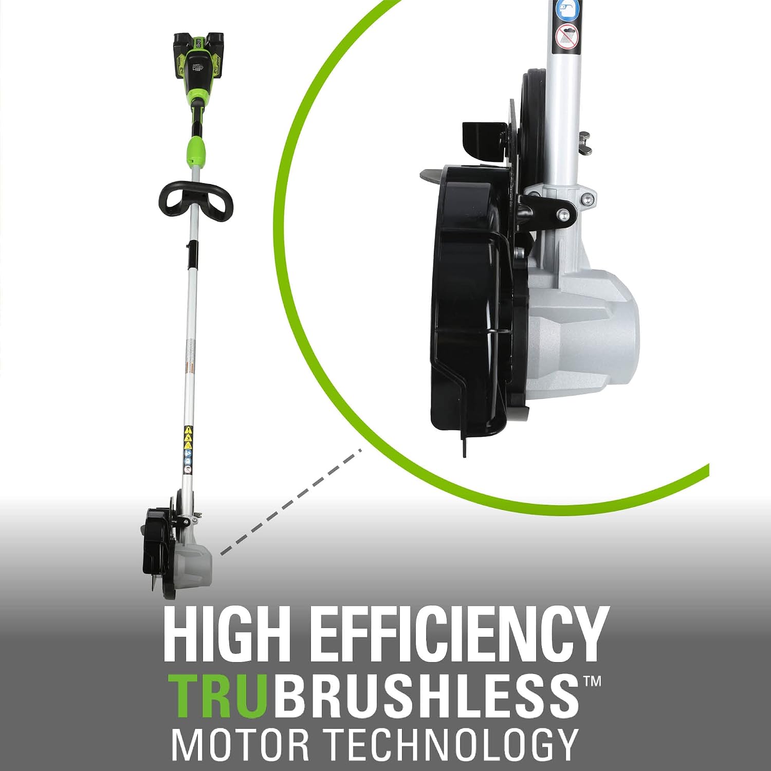 Greenworks 48V (24V x 2) 8-Inch Brushless Edger, (2) 4Ah Batteries and 4A Dual Port Charger Included, ED48L4410