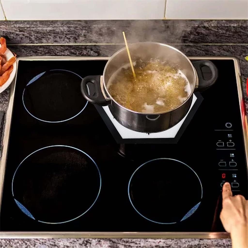 HBJWOV Silicone Induction cooktop mat Non-Slip Heat Insulation pad Reusable Electric cooktop Protection pad