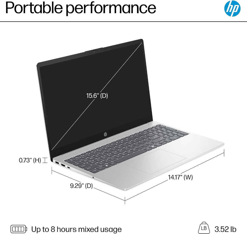 HP Touchscreen Laptop Computer for College Student Home Study & Business, 16GB RAM, 1TB PCIe SSD, 13th Gen Intel Core (Beat i5-1155G7), 15.6', WiFi 6, HDMI, Windows 11 Pro(Renewed)