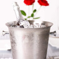 High Face Value Ice Bucket,Stainless Steel Red Wine Ice Bucket Wine Barrel Large Ice Wine Barrel Champagne Barrel Gold Ear White Fun Ice Bucket Ice Buckets/B (B)