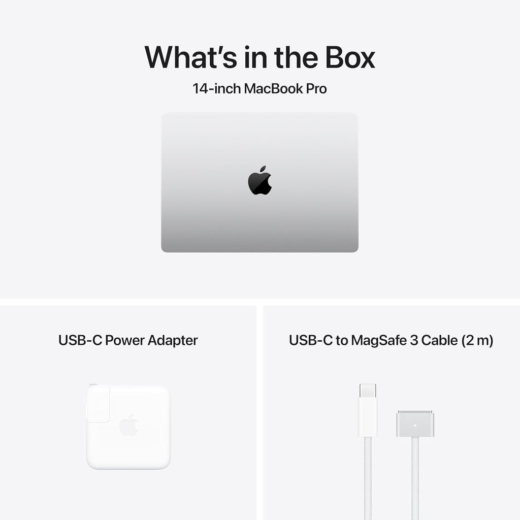 Apple 2024 MacBook Pro Laptop with M4 Pro, 14‑core CPU, 20‑core GPU: Built for Apple Intelligence, 14.2-inch Liquid Retina XDR Display, 24GB Unified Memory, 1TB SSD Storage; Silver