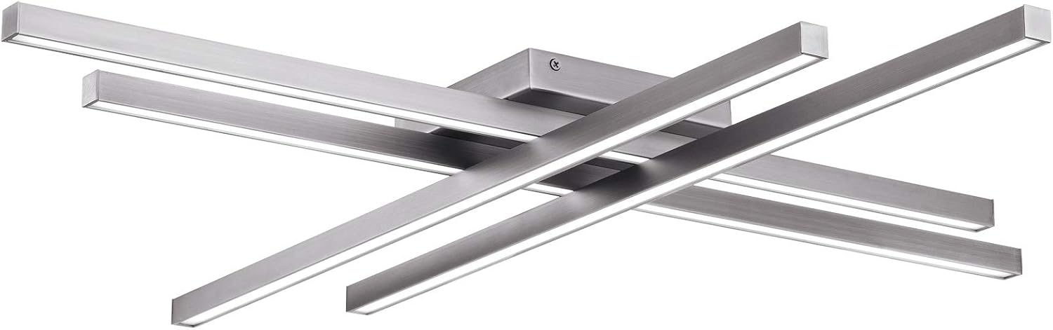 WAC Lighting dweLED, Parallax 32in LED Flush Mount 3-CCT 2700K-3000K-3500K Set to 3000K in Brushed Nickel