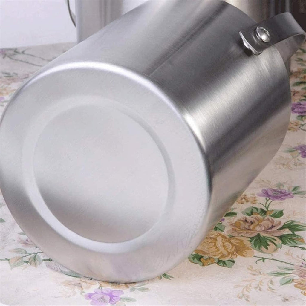 BTZHY Ice Bucket,Wine Glass Ice Bucket, with Scoop Lid and Handle, Stainless Steel