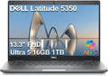 Dell Latitude 5000 5350 Business AI PC Laptop (13.3' FHD, Intel 12-Core Ultra 5 125U (> i7-1355U), 16GB DDR5 RAM, 1TB SSD), Backlit, Fingerprint, 1080p Webcam, 2x Thunderbolt 4, HDMI, Win 11 Pro