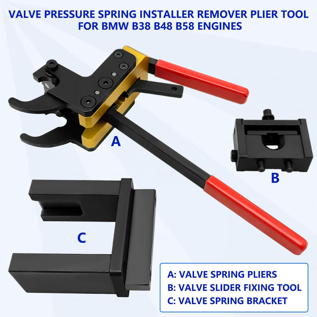 ZKTOOL Valve Pressure Spring Installer Remover Tool Plier Kit,Valve Spring Installer and Remover,Intermediate Levers Remover/Installer, Fit for BMW B38, B48 Engines,OEM(2359088, 2359089)…