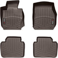 WeatherTech Custom Fit FloorLiners for BMW 328i, Active Hybrid 3, 328d - 1st & 2nd Row (474541-474102), Cocoa