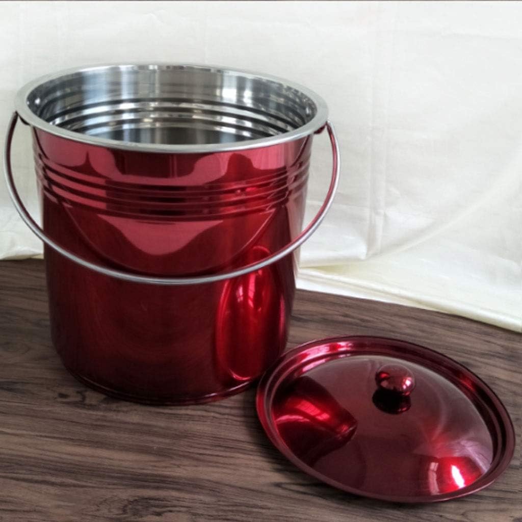 Ice Buckets Large Capacity Ice Bucket Bar Cocktail Ice Bucket Restaurant Champagne Bucket Household Kitchen Storage Bucket Rice Bucket Lid Ice Bucket Kits