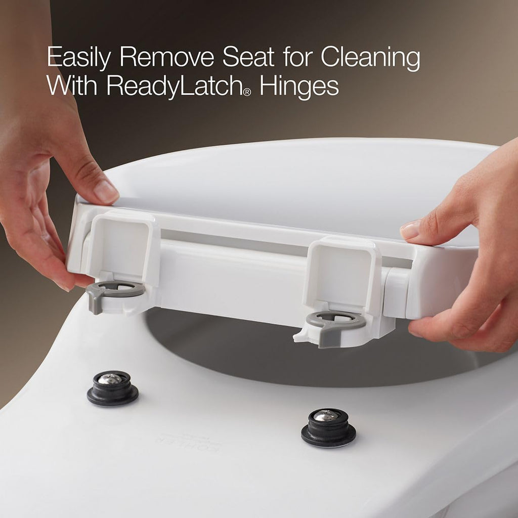 KOHLER CACHET® Nightlight Soft Close Toilet Seat Elongated, ReadyLatch®, Grip-Tight Hardware, Dune (Pack of 2)