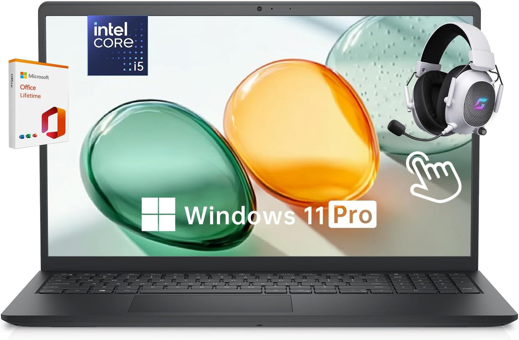 Dell Inspiron 15 Laptop Computer, 15.6'' FHD Anti-Glare Laptop Touchscreen, Lifetime MS Office Windows 11 Pro+Copilot AI, 13th Intel Core i5-1334U, 32GB RAM 1TB, WiFi 6, w/Mytrix Accessory