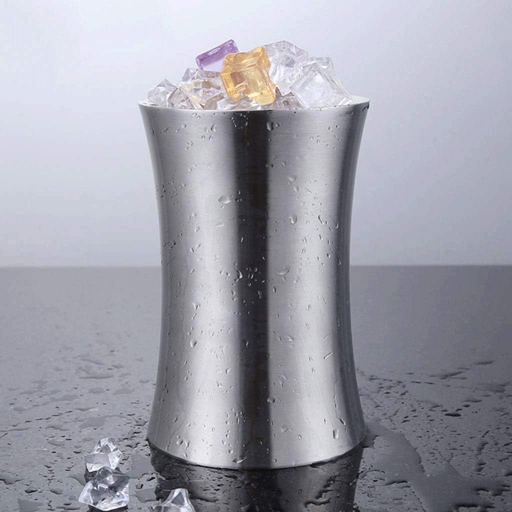 ice bucket, Ice Bucket Thick Stainless Steel Ice Bucket Champagne Bucket Ice Bucket Wine Red Beer Ice Bar Hotel Insulation Ice