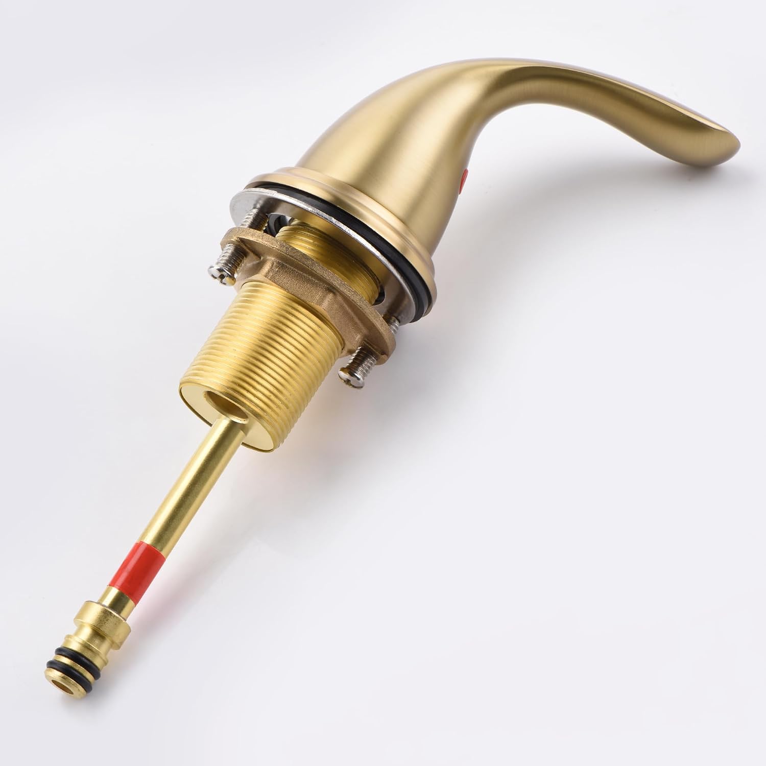 sumerain 8 Inch Widespread Bathroom Faucet 3 Hole 2 Handle Bath Faucet Brushed Gold