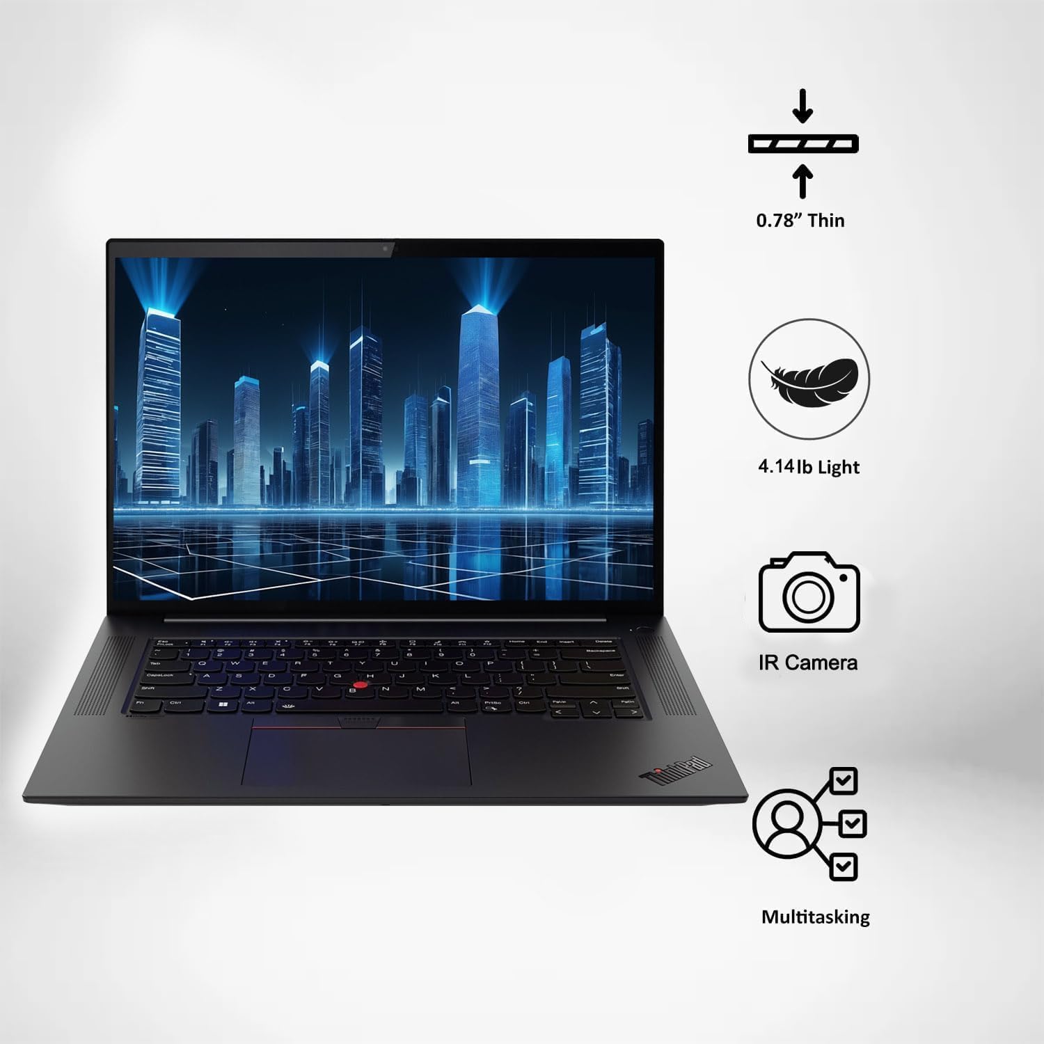 Lenovo ThinkPad X1 Extreme Gen 5 Business Laptop - 16' IPS 100% sRGB Display, Intel Core i7-12700H, RTX 3050 Ti, 32GB DDR5 RAM, 1TB PCIe, Fingerprint Login, Backlit KB, Wi-Fi 6, Windows 11 Pro