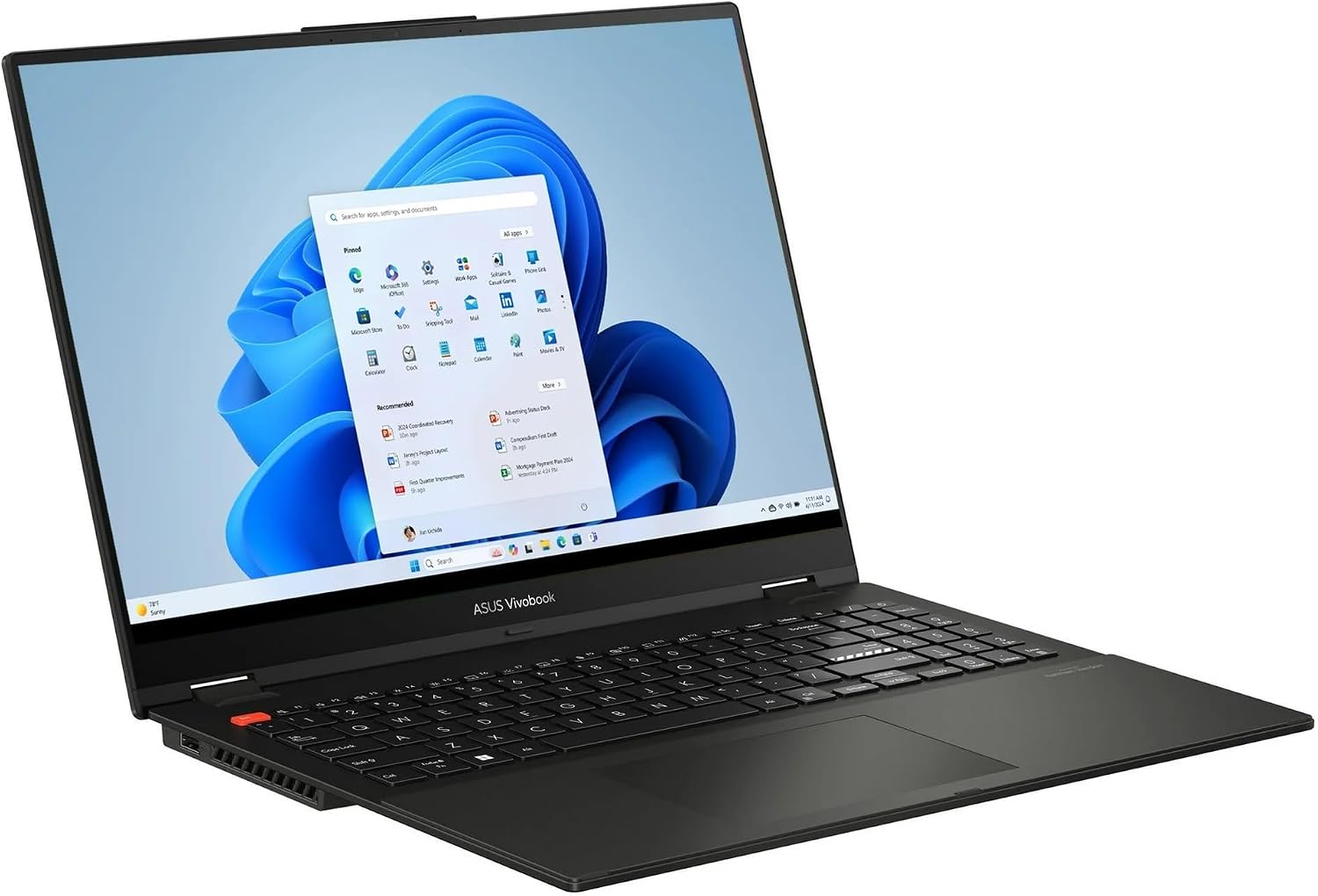 ASUS Vivobook Touch Flip 16 2-in-1 Laptop Intel 10-core i5-1335u (Beats i7-1255u) 16in WUXGA 16GB RAM 512GB SSD 4K Graphics Backlit Keyboard W11 (TP360 – Renewed)
