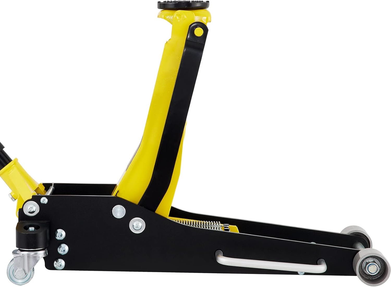 VEVOR 3 Ton Low Profile Aluminum & Steel Racing Floor Jack | Dual Pistons Quick Lift Pump, Sport Utility Vehicle, Lifting Range 3-6/11'-19-11/16', Yellow & Black