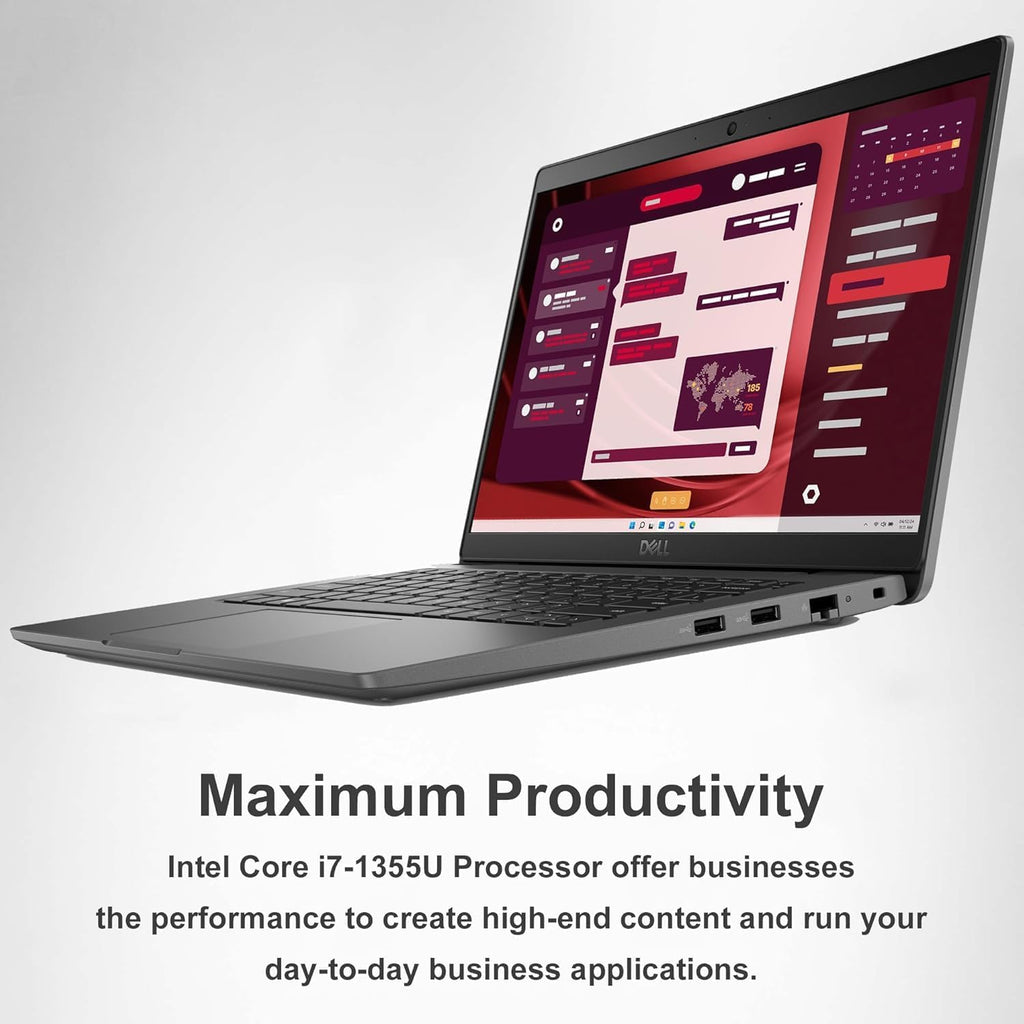 Dell Latitude 3450 14 Inch FHD Business Laptop | Backlit KB, Fingerprint Reader | Intel 13th Gen 6-Core CPU, Up to 4.5GHz | 8GB DDR5 RAM, 512GB SSD | Win 11 Pro, WiFi 6E, Fast Charge, Copilot AI