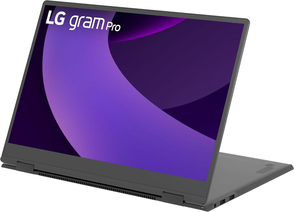 LG gram Pro 2in1 16-inch Lightweight Touchscreen Laptop Computer, Intel Evo Edition Powered by Intel Core Ultra7 255H Processor, Windows 11 Home, 32GB RAM, 2TB SSD - Obsidian Black