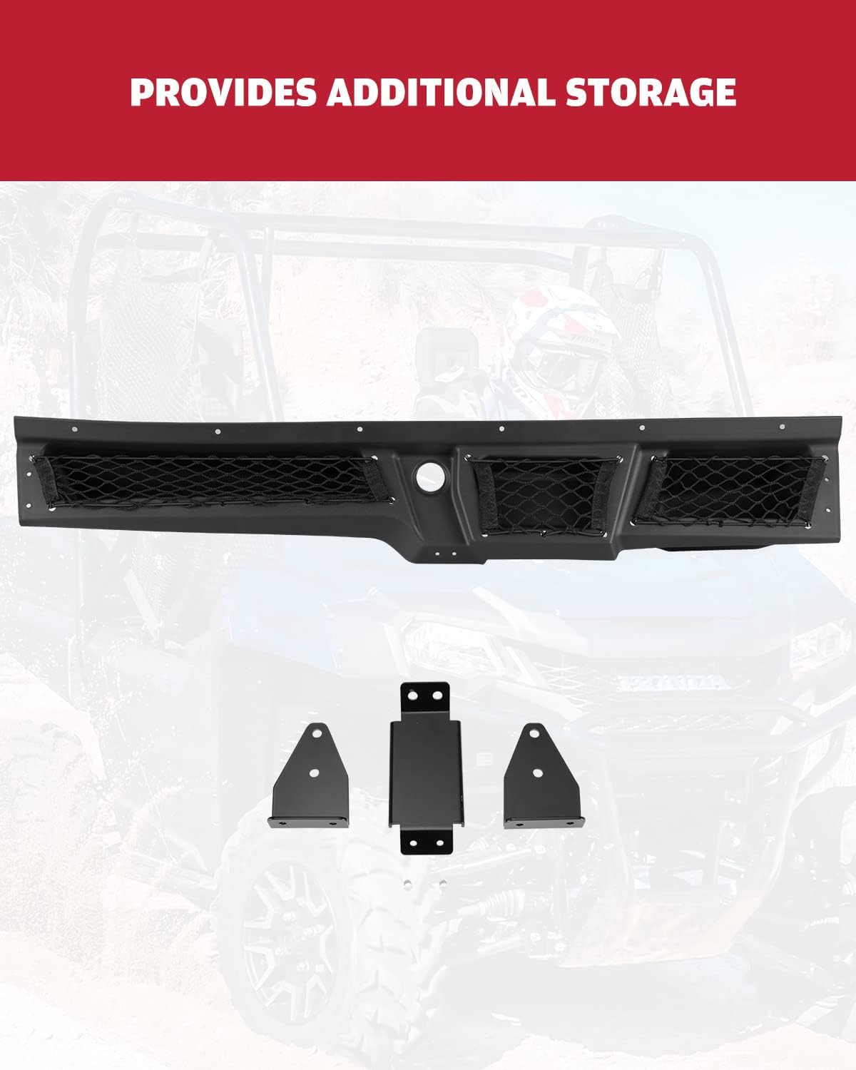 A & UTV PRO Under Dash Storage Pocket Box, Compatible with 2014-2024 Honda Pioneer 700 Accessories,Replace OEM #08L73-HL3-A41