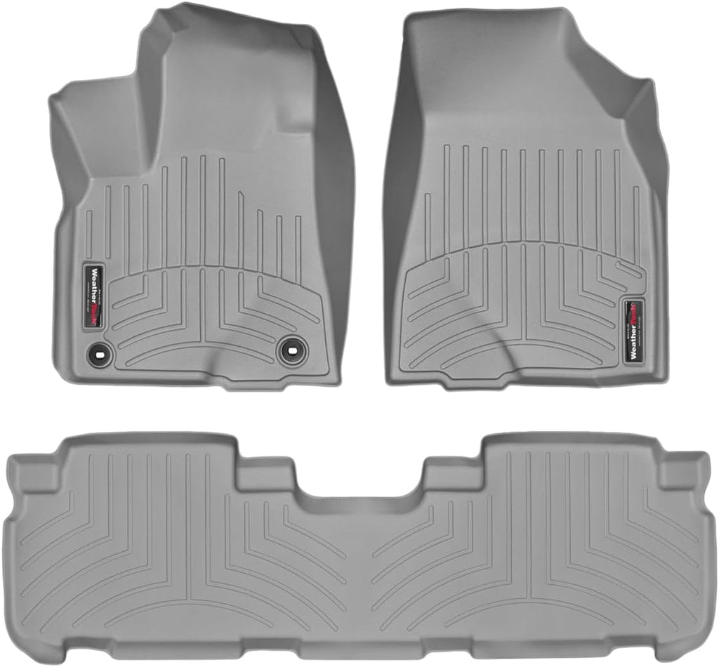 WeatherTech Custom Fit FloorLiners for Toyota Highlander, Highlander, Highlander - 1st & 2nd Row (46632-1-2), Grey