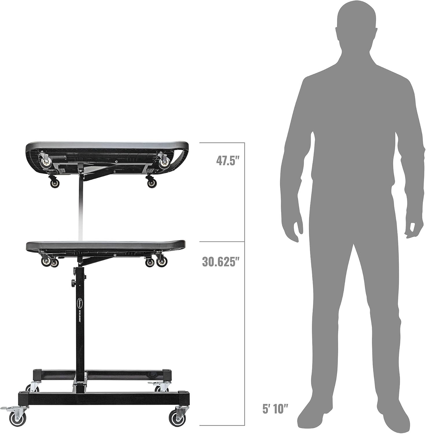 Eastwood 2-in-1 Adjustable Rolling Tool Tray