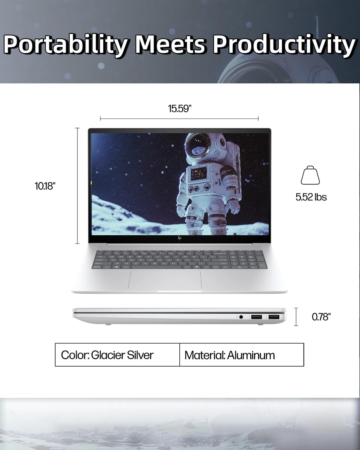HP Envy 17-Inch Touchscreen Laptop - Intel Ultra 7-155H - Arc Graphics - FHD Display - 32GB DDR5 RAM - 1TB SSD - Win 11 Pro + AI Copilot - WiFi 7 - IR Camera - Backlit KB - Accessories Included