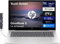 HP OmniBook X AI Powered Laptop 17.3' Touchscreen IPS FHD (Replaces Envy 17) (Intel Ultra 7-258V, 32GB LPDDR5X, 2TB PCIe SSD, Intel Arc 140V, Backlit KB, Thunderbolt 4, WiFi 7, Win 11 Pro) w/DKZ USB