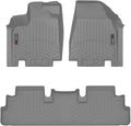 WeatherTech Custom Fit FloorLiners for Nissan Pathfinder, QX60, QX60-1st & 2nd Row (461698-1-2), Grey
