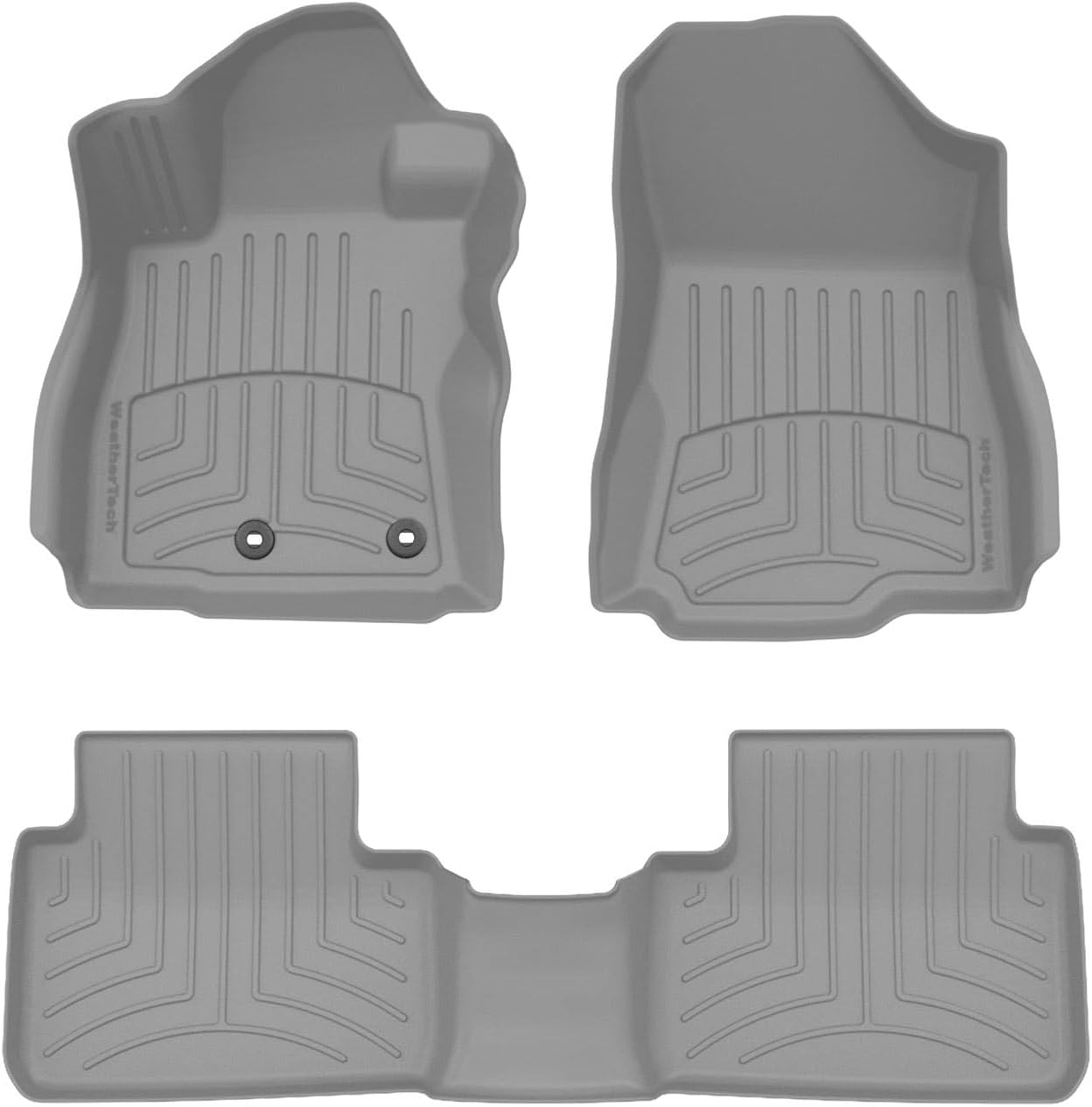 WeatherTech FloorLiner HP Custom Fit Floor Mats for Subaru Forester Hybrid 1st & 2nd Row (4619491-4618822IM), Grey