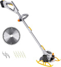Cordless Weed Wacker & Edger, 3-in-1 Weed Trimmer Battery Operated, Electric Grass Edger Trimmer with 3 Cutting Blade Types, Lawn Mower for Patio Lawn Garden