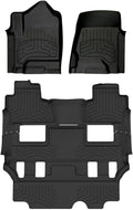 WeatherTech FloorLiner HP Custom Fit Floor Mats for Chevrolet Tahoe, Yukon Full Set (44607-1-0IM), Black