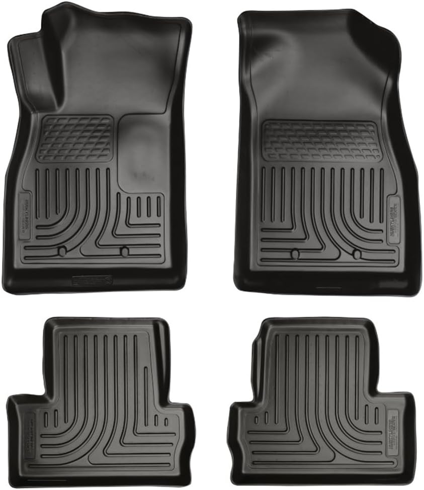 Husky Liners Weatherbeater Floor Mats | Fits 2011-2015 Chevrolet Volt | Front & 2nd Row, 4-pc Black - 98181