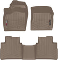 WeatherTech Custom Fit FloorLiners for Nissan Rogue - 1st & 2nd Row (451644-1-2), Tan