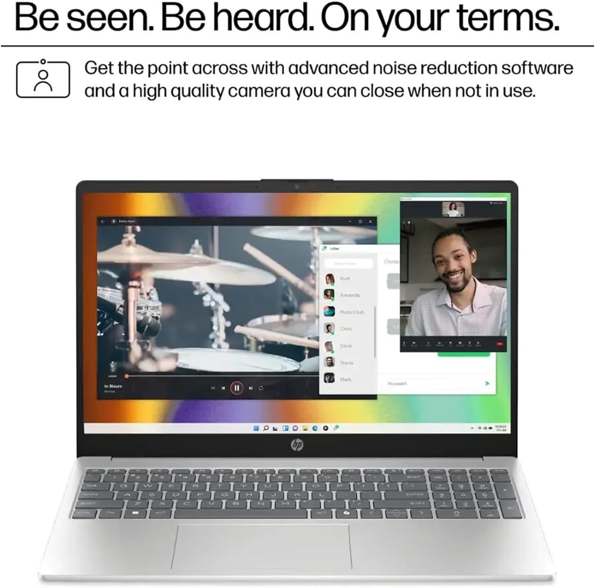 HP 2025 15.6' Touchscreen Laptop - w/Office Lifetime & Win 11 Pro&External DVD Drive, Intel i3 1315U(Up to 4.5GHz), Wi-Fi 6, Copilot AI, HD Touch Display, Long Battery Life, 32GB RAM, 1TB SSD