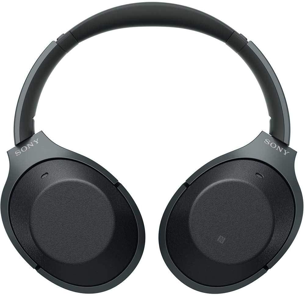 Sony Noise Cancelling Headphones WH1000XM2: Over Ear Wireless Bluetooth Headphones with Microphone - Hi Res Audio and Active Sound Cancellation - Black (2017 model)