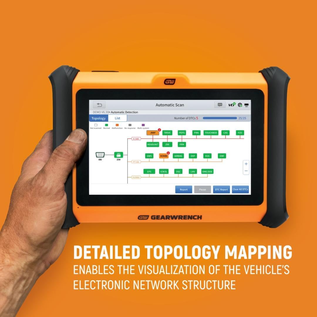 GEARWRENCH 7' Wireless Bi-Directional Diagnostic Scanner Tablet, Includes 4 Years of Software Updates | GWSMART07