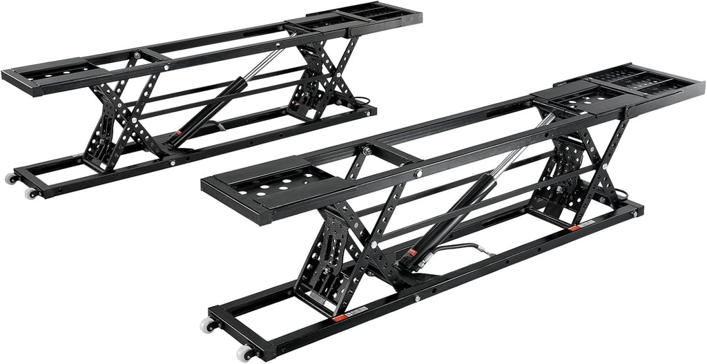 VEVOR Portable Car Lift - 5,000 LBS Capacity, Extended-Length Plates, 25.6' Max. Height, Heavy-Duty Carbon Steel Truck Lift with 120V Power Unit