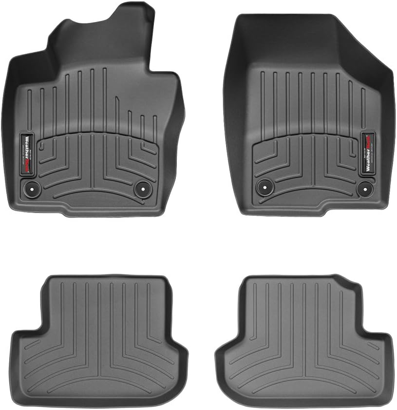 WeatherTech Custom Fit FloorLiners for VW Beetle - 1st & 2nd Row (44338-1-3), Black
